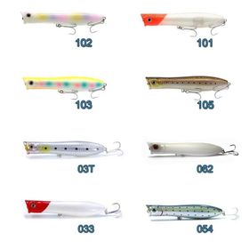 Fujin Elnino EN-130SW Popper 18 Pearl Rainbow Glow Belly 13 cm 31.5 gr Maket Balık