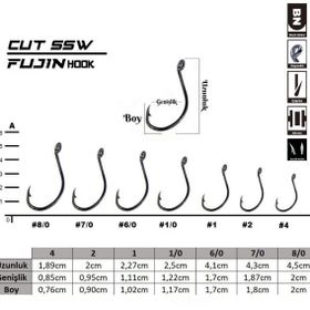 Fujin FJCSSW-BN Cut SSW Kaynaklı Octopus İğnesi