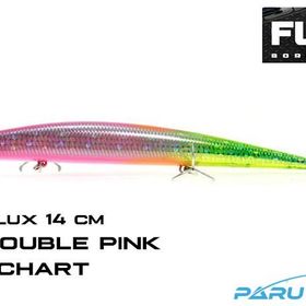 Fujin Flux 140 mm 18 gr 182 Double Pink Chart Floating Maket Balık