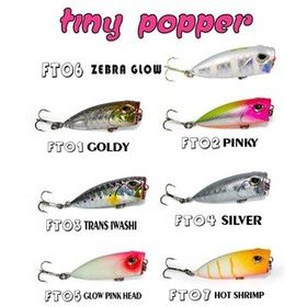 Fujin FT05 Tiny Popper Mini LRF Popper Glow Pink Head Suni Yem