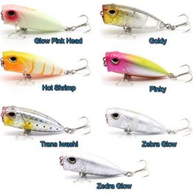 Fujin FT06 Tiny Popper Mini LRF Popper Zebra Glow Suni Yem