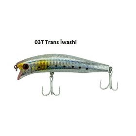 Fujin Hacker 03T Trans Iwashi 9 cm 13.7 gr 20-30 cm Dalar SSR Floating Maket Balık