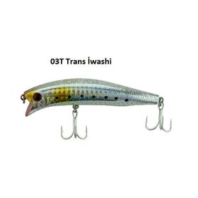 Fujin Hacker 03T Trans Iwashi 9 cm 13.7 gr 20-30 cm Dalar SSR Floating Maket Balık