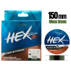 Fujin Hex 8x 150 mt. 0.06 mm Moss Green Pe Line İp Misina