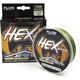Fujin Hex Braid 4x 150 mt Moss GreenPE İp Misina