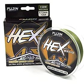 Fujin Hex Braid 4x Moss Green Pe 150 mt 0.08 mm İp Olta Misinası