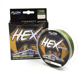 Fujin Hex Braid 4x Moss Green Pe 150 mt 0.08 mm İp Olta Misinası