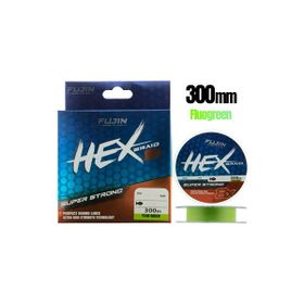 Fujin Hex Braid 8x 300 mt 0.10 mm Fluo Green PE İp Misina