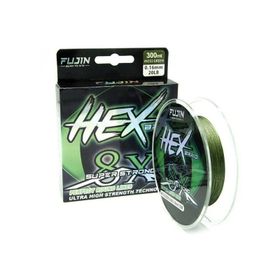 Fujin Hex Braid 8x 300 mt 0,12 mm Moss Green PE İp Misina