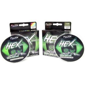 Fujin Hex Braid 8x 300 mt 0,12 mm Multicolor PE İp Misina