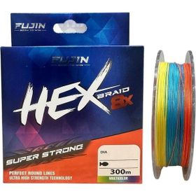 Fujin Hex Braid 8x 300 mt 0,14 mm Multicolor PE İp Misina
