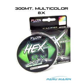 Fujin Hex Braid 8x 300 mt Multicolor Pe İp Misina