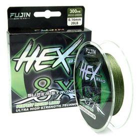 Fujin Hex Braid 8x 300MT 0,14 mm Moss Green Pe İp Misina