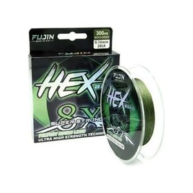 Fujin Hex Braid 8x 300MT 0,14 mm Moss Green Pe İp Misina
