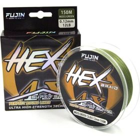 Fujin Hex Braid X4 Moss 150 mt 0,10 mm Green Pe İp Olta Misinası
