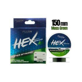 Fujin Hex Braid X4 Moss 150 mt 0,10 mm Green Pe İp Olta Misinası