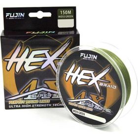 Fujin Hex Braid X4 Moss Green Pe 150 mt 0,14 mm İp Olta Misinası