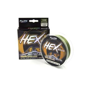 Fujin Hex Braid X4 Moss Green Pe 150 mt 0,14 mm İp Olta Misinası