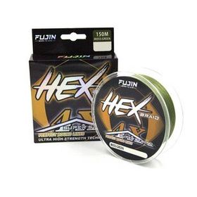 Fujin Hex Braid X4 Moss Green Pe 150 mt 0,20 mm İp Olta Misinası