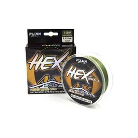 Fujin Hex Braid X4 Moss Green Pe 150 mt 0,20 mm İp Olta Misinası
