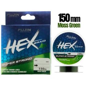 Fujin Hex Braid X4 Moss Green Pe 150 mt 0,20 mm İp Olta Misinası