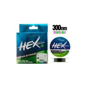Fujin Hex Braid X4 Multi Color Pe 300 mt 0.18 mm İp Olta Misinası