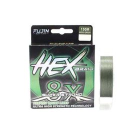 Fujin Hex Braid X8 Moss Green Pe 150 mt 0,08 mm İp Olta Misinası