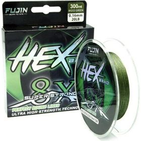 Fujin Hex Braid x8 Moss Green PE 300 mt İp Olta Misinası