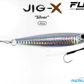 Fujin Jig-X 40 gr Shore Jigging Silver Jig Yem