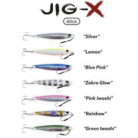 Fujin Jig-X 60 gr Shore Jigging Silver Jig Yem