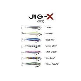Fujin Jig-X 60 gr Shore Jigging Silver Jig Yem
