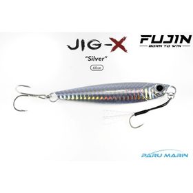 Fujin Jig-X 60 gr Shore Jigging Silver Jig Yem