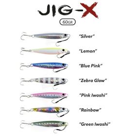 Fujin Jig-X 60 gr Shore Jigging Silver Jig Yem