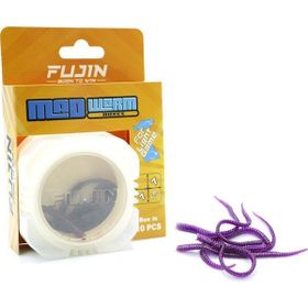 Fujin Mad Worm 9 cm LRF Silikonu Glow Mor Yem