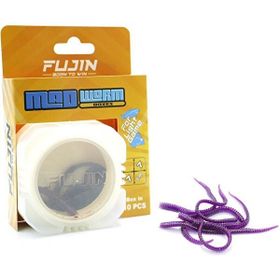 Fujin Mad Worm 9 cm LRF Silikonu Glow Mor Yem