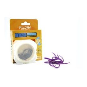 Fujin Mad Worm 9 cm LRF Silikonu Glow Mor Yem