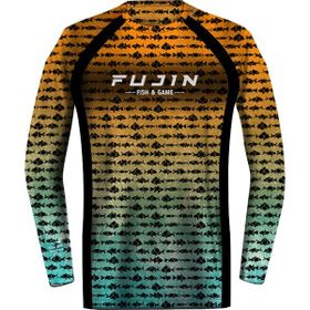 Fujin Performance Aqua Orange Fish Large T-Shirt