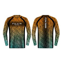 Fujin Performance Aqua Orange Fish Large T-Shirt