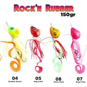 Fujin Rockn Rubber 150 gr Tai Rubber Set 05 Angry Red Suni Balık Yemi