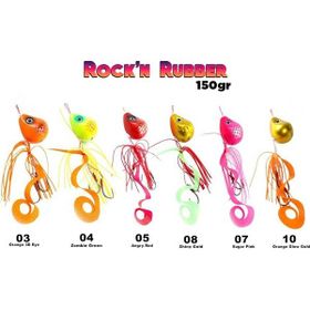 Fujin Rockn Rubber 150 gr Tai Rubber Set 05 Angry Red Suni Balık Yemi