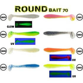Fujin Round Bait 70 mm SB01 Silikon Balık