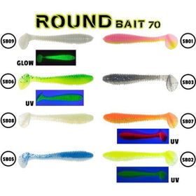 Fujin Round Bait 70 mm SB01 Silikon Balık
