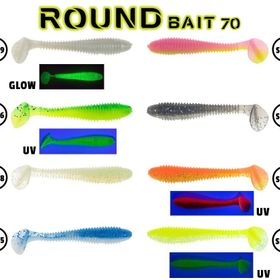 Fujin Round Bait 70 mm SB07 Silikon Balık