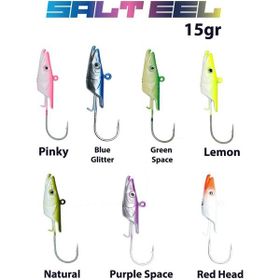 Fujin Salt Eel 15 gr Jighead 021 Blue Glitter Olta İğnesi