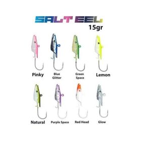 Fujin Salt Eel 15 gr Jighead 021 Blue Glitter Olta İğnesi
