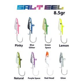 Fujin Salt Eel 8.5 gr Jighead 033 Green Space Olta İğnesi