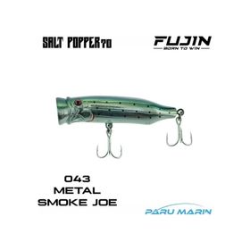 Fujin Salt Popper 70 9.5 gr 043 Metal Smoke Joe Maket Balık