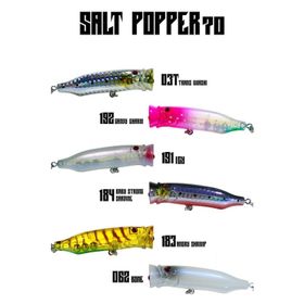 Fujin Salt Popper 70 mm 9.5 gr Su Üstü Maket Balık
