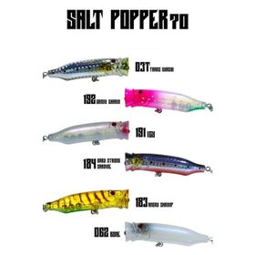 Fujin Salt Popper 70 mm 9.5 gr Su Üstü Maket Balık