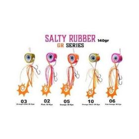 Fujin Salty 06 Pink 3D Eye Rubber 140 gr Tai Rubber Set